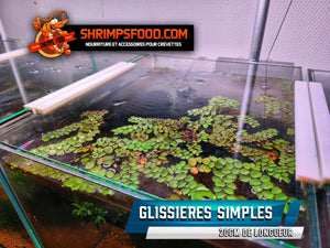 Glissières simples pour aquarium