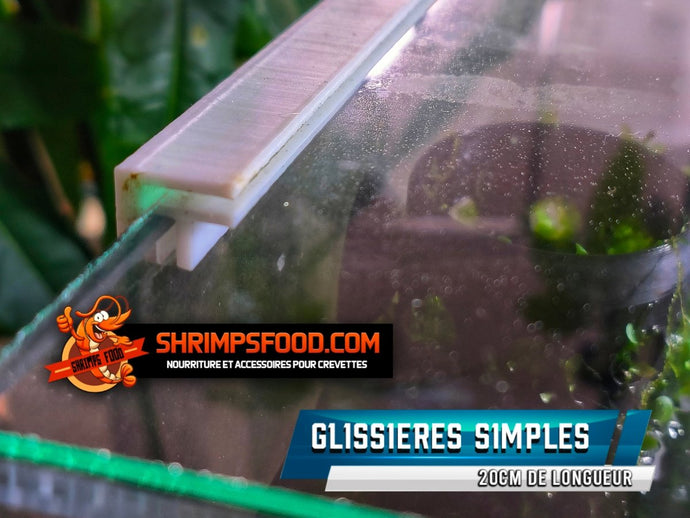 Glissières simples pour aquarium