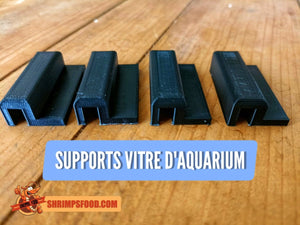 Support pour vitre aquarium